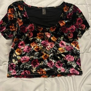 Forever 21 Floral Crop Top